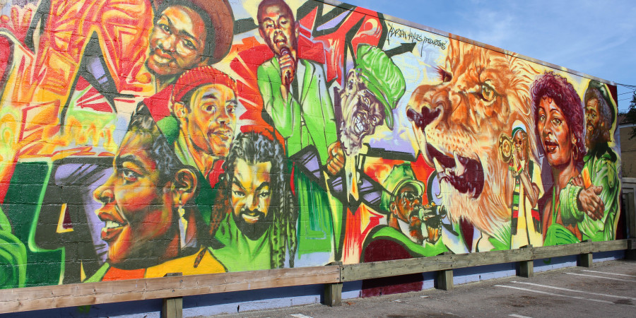 Reggae Line Mural (7)